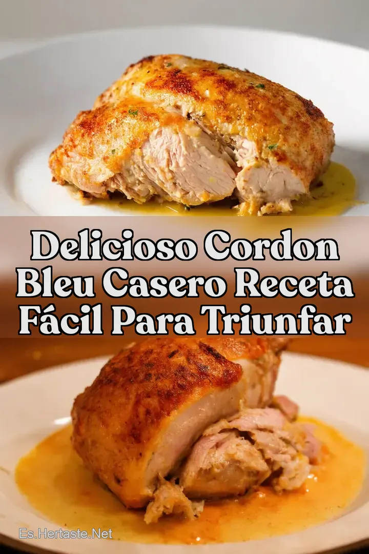 Delicioso Cordon Bleu Casero Receta F&aacute;cil para Triunfar