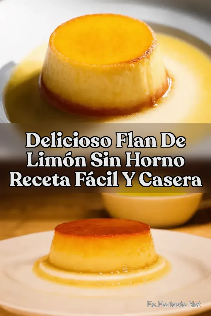 Delicioso Flan de Lim&oacute;n Sin Horno Receta F&aacute;cil y Casera