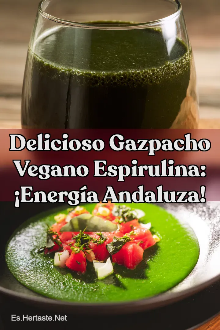 Delicioso Gazpacho Vegano Espirulina: &iexcl;Energ&iacute;a Andaluza!