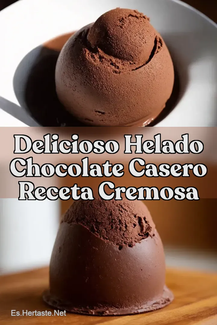 Delicioso Helado Chocolate Casero Receta Cremosa