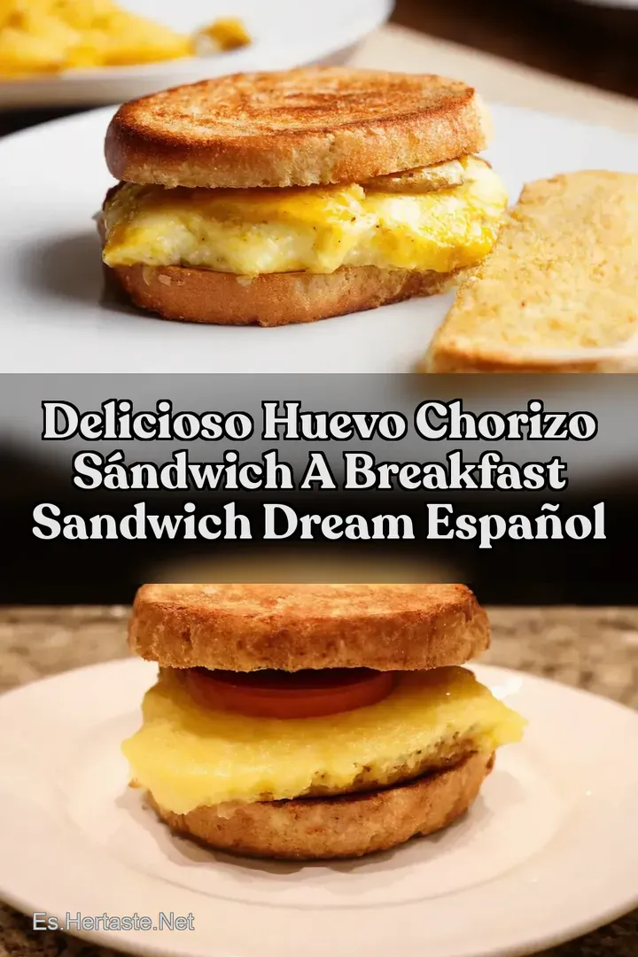 Delicioso Huevo Chorizo S&aacute;ndwich A Breakfast Sandwich Dream Espa&ntilde;ol