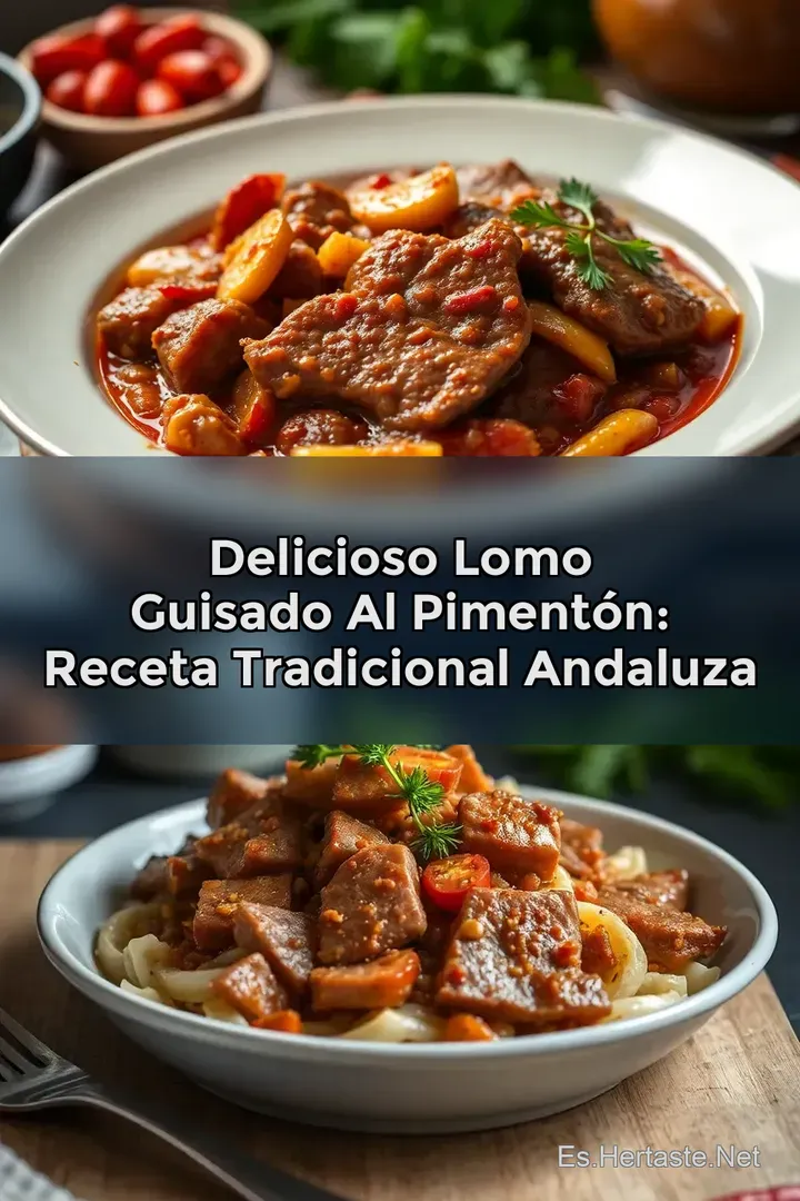 Delicioso Lomo Guisado al Piment&oacute;n: Receta Tradicional Andaluza