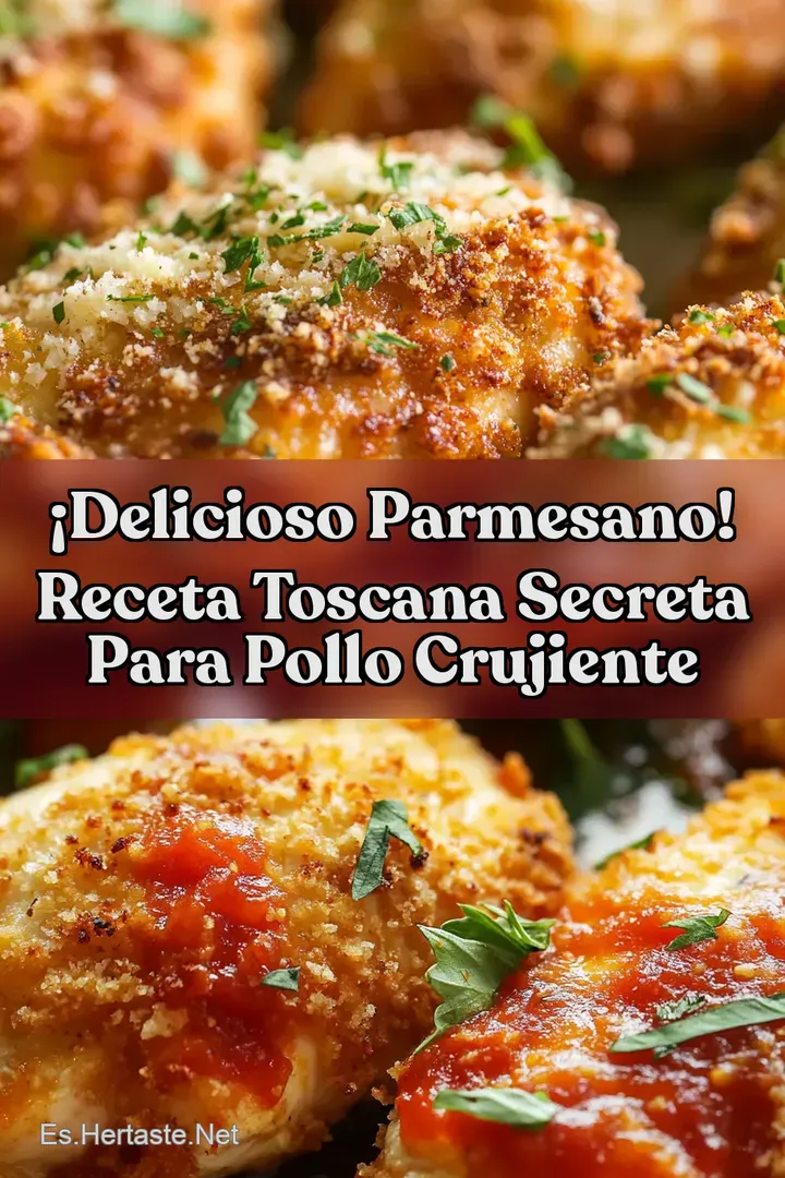 &iexcl;Delicioso parmesano! Receta Toscana Secreta para Pollo Crujiente