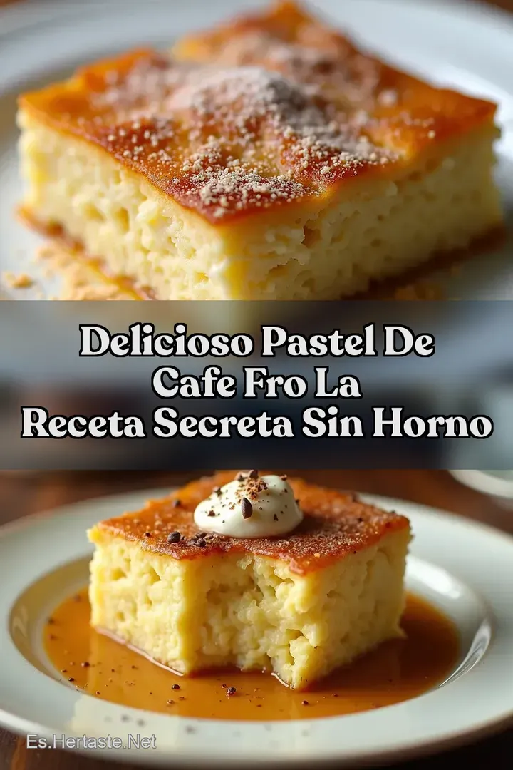 Delicioso Pastel De Cafe Fro La Receta Secreta Sin Horno