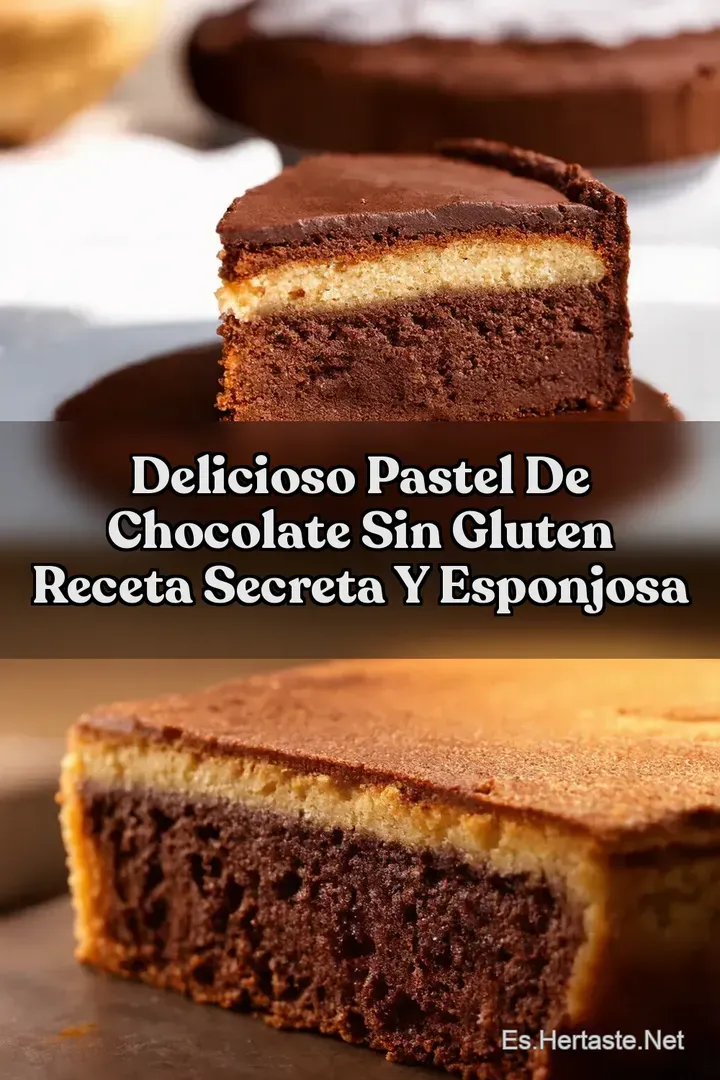 Delicioso Pastel de Chocolate Sin Gluten Receta Secreta y Esponjosa