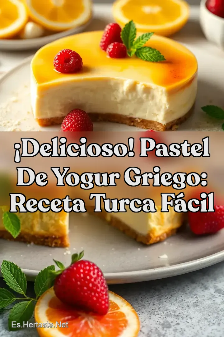 &iexcl;Delicioso! Pastel de Yogur Griego: Receta Turca F&aacute;cil