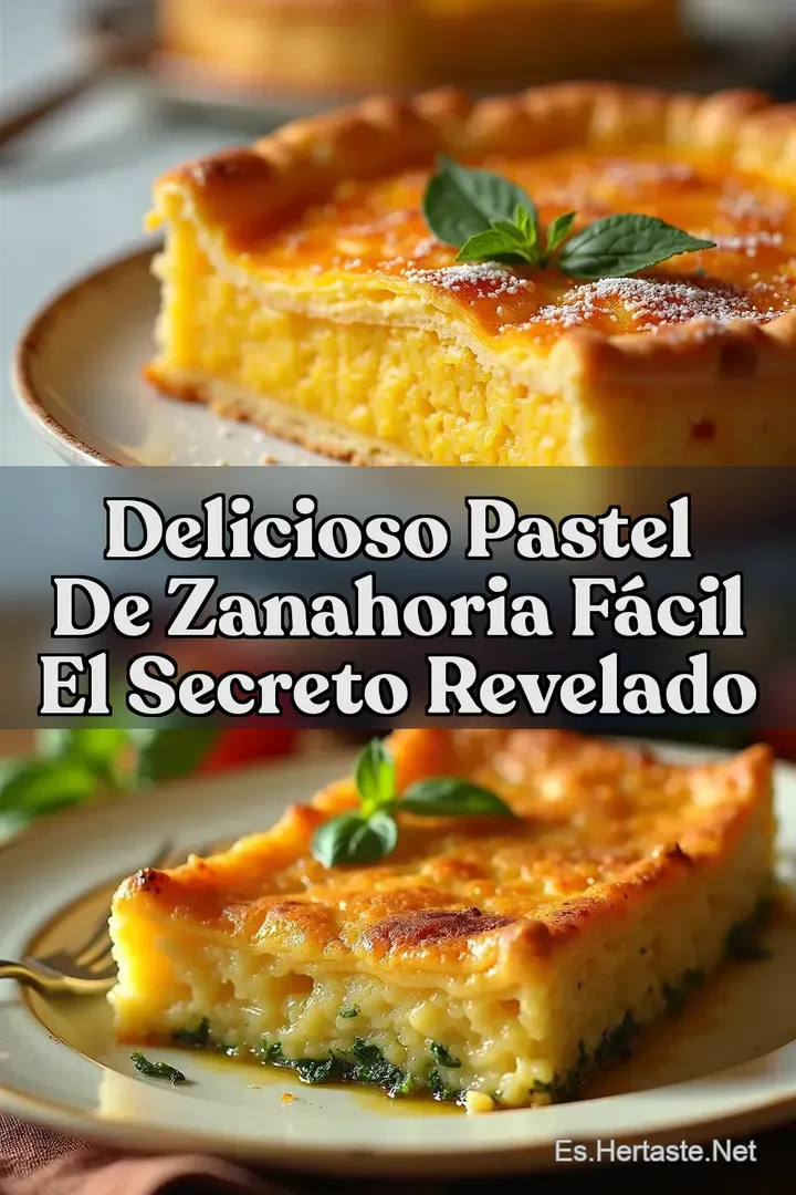 Delicioso Pastel de Zanahoria F&aacute;cil El Secreto Revelado