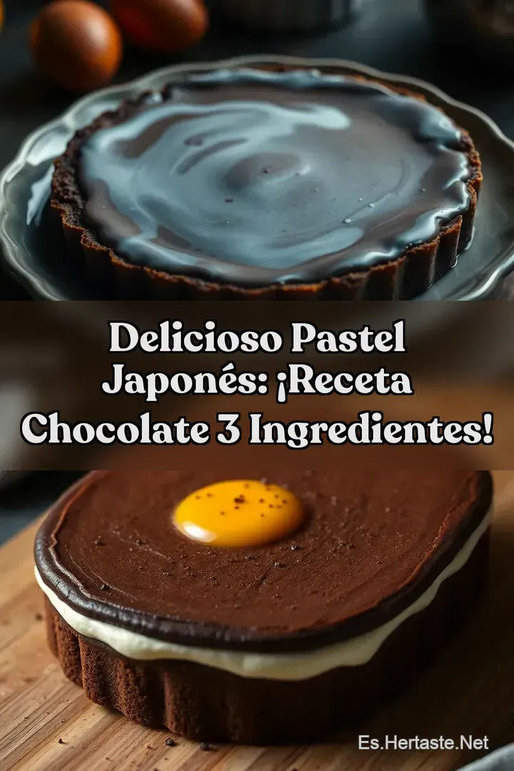 Delicioso Pastel Japon&eacute;s: &iexcl;Receta Chocolate 3 Ingredientes!