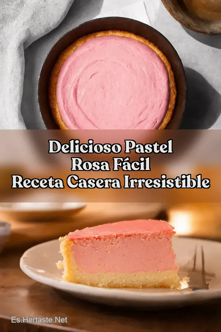 Delicioso Pastel Rosa F&aacute;cil Receta Casera Irresistible