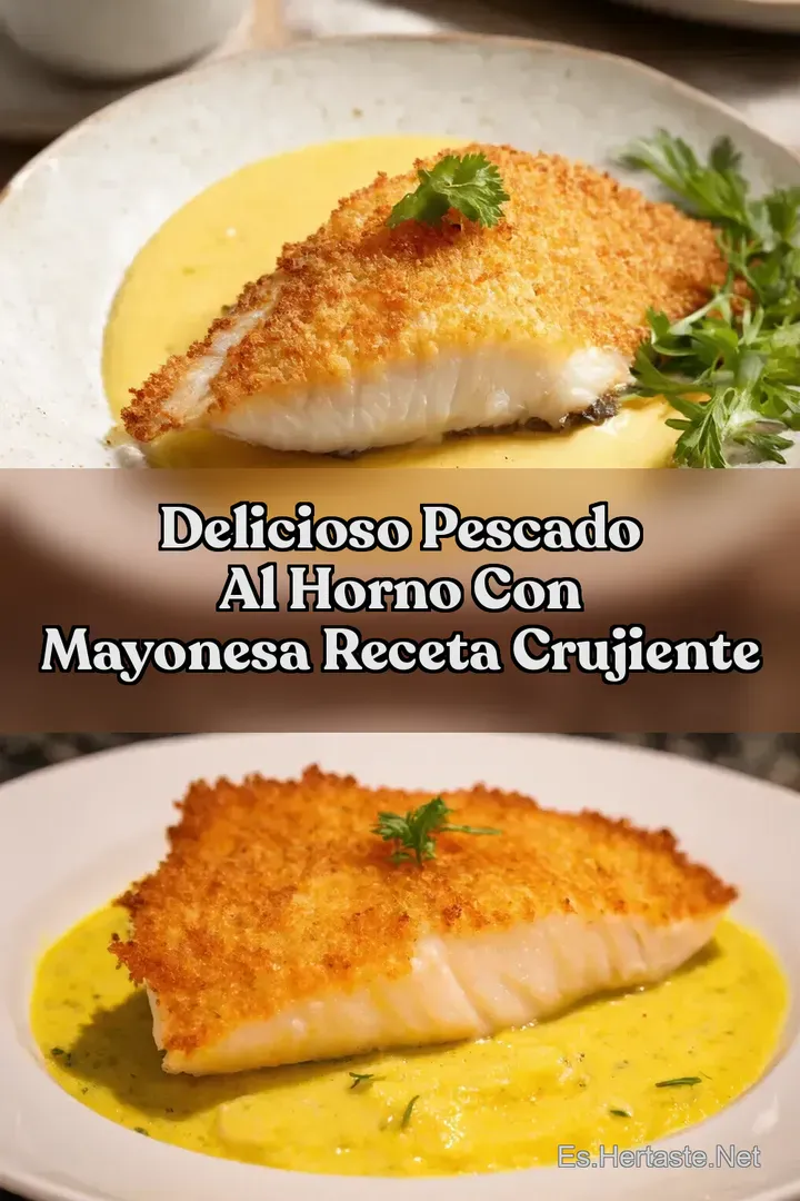 Delicioso Pescado al Horno con Mayonesa Receta Crujiente