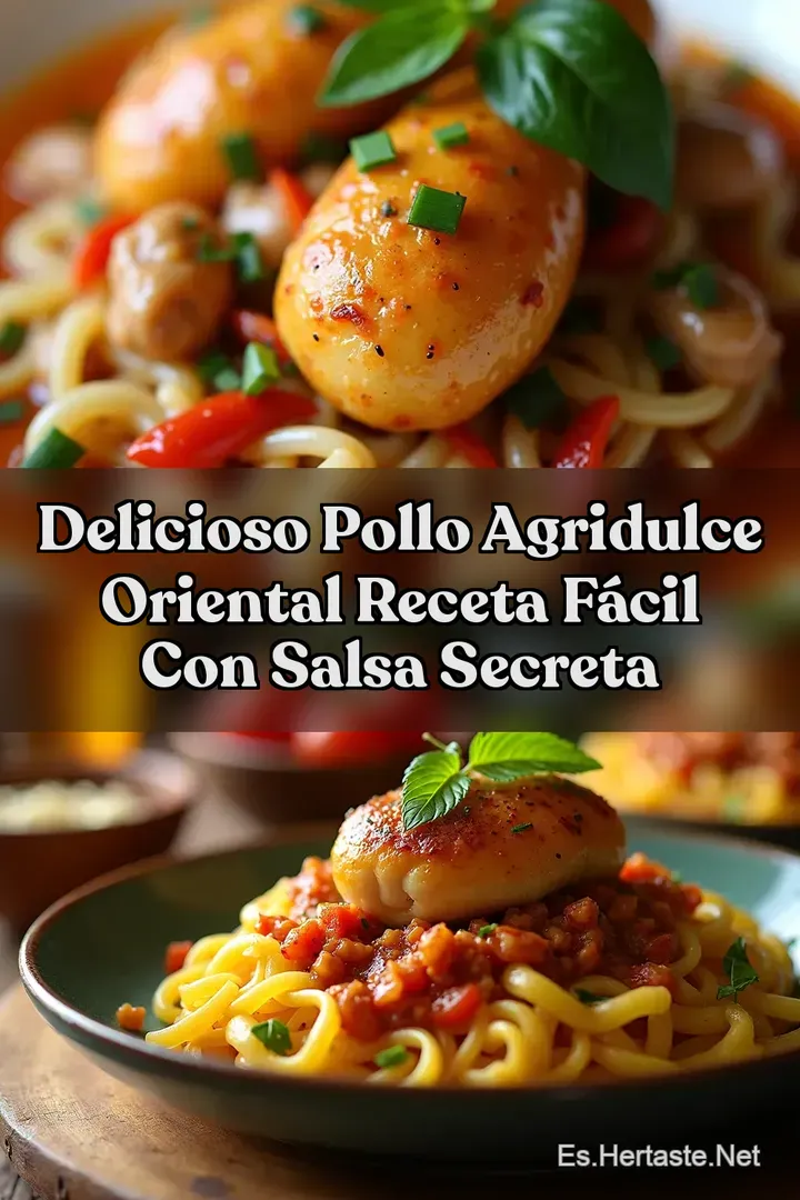 Delicioso Pollo Agridulce Oriental Receta F&aacute;cil con Salsa Secreta