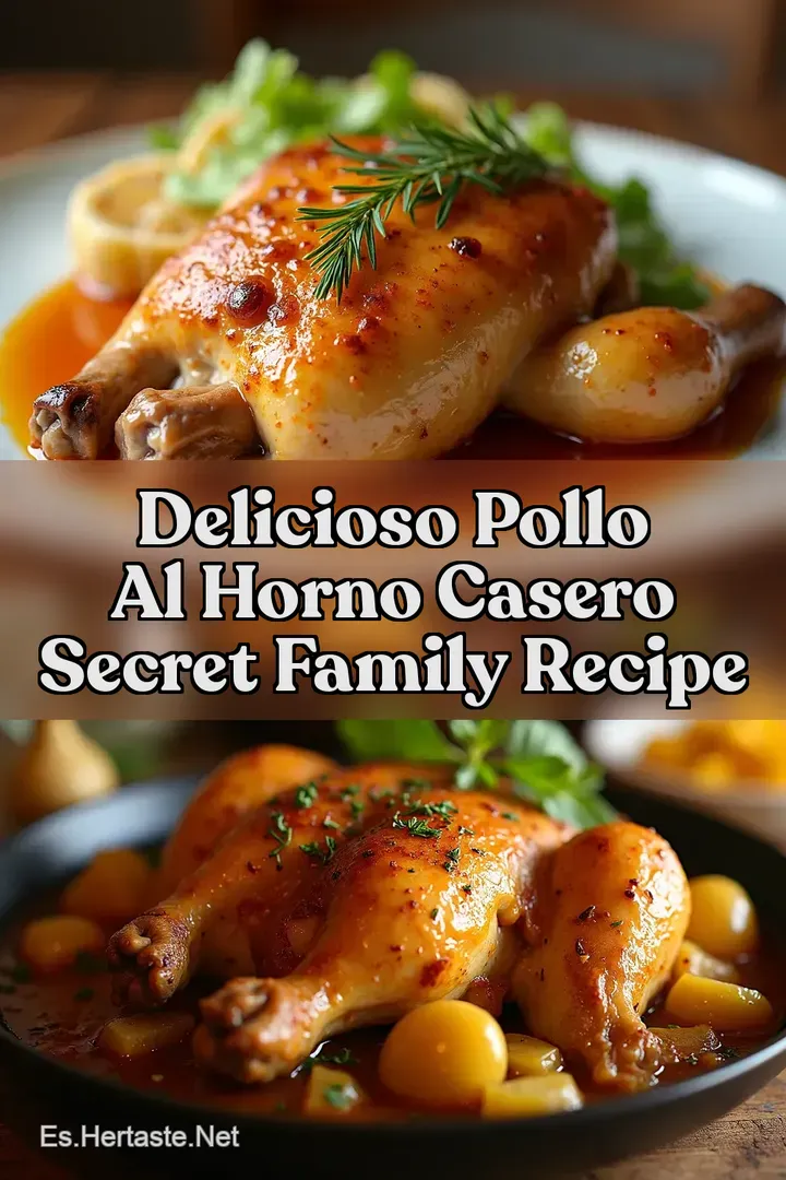 Delicioso Pollo al Horno Casero Secret Family Recipe