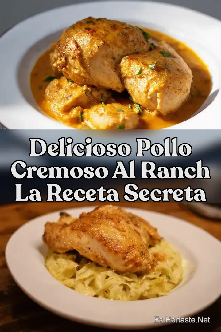 Delicioso Pollo Cremoso al Ranch La Receta Secreta