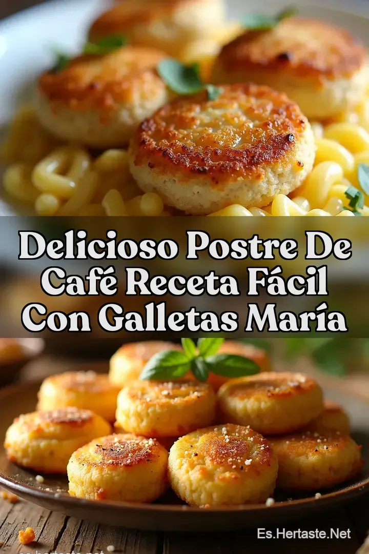 Delicioso Postre de Caf&eacute; Receta F&aacute;cil Con Galletas Mar&iacute;a