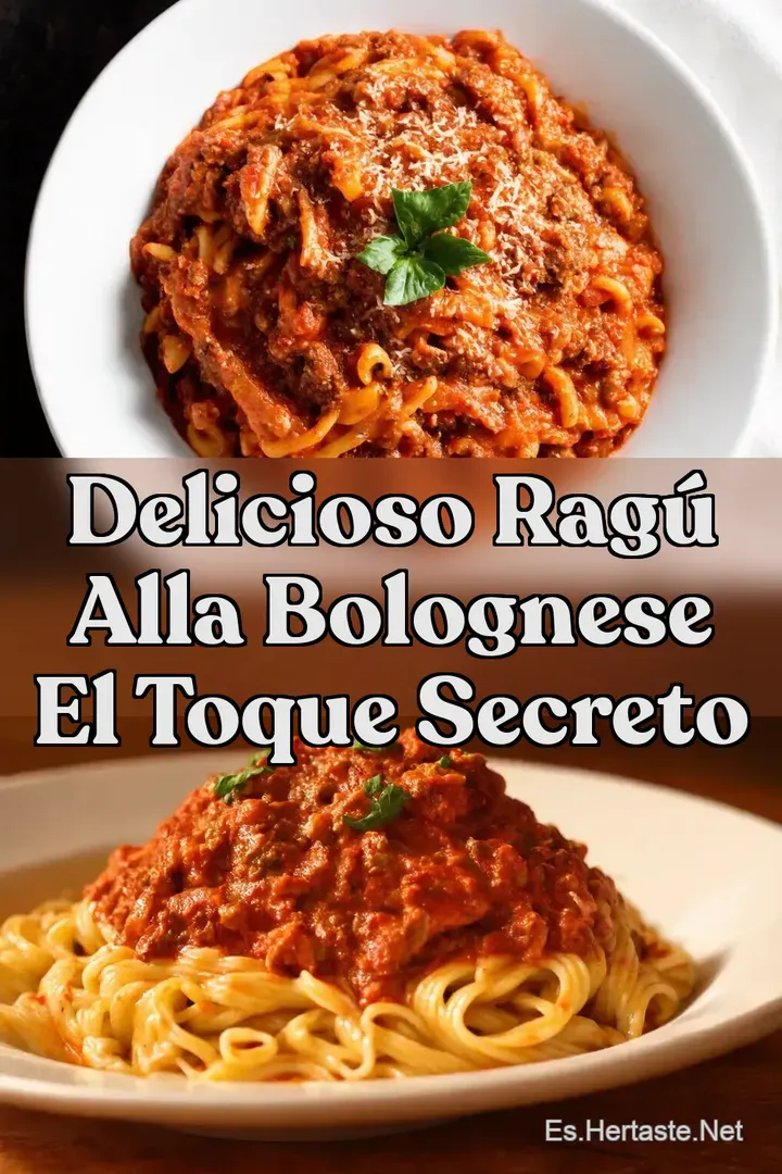 Delicioso Rag&uacute; alla Bolognese El Toque Secreto