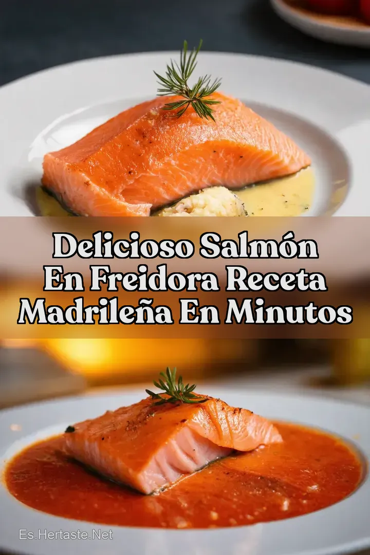 Delicioso Salm&oacute;n en Freidora Receta Madrile&ntilde;a en Minutos