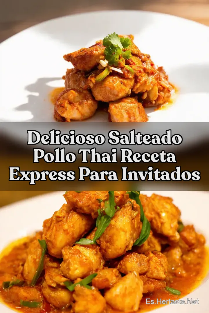 Delicioso Salteado Pollo Thai Receta Express Para Invitados