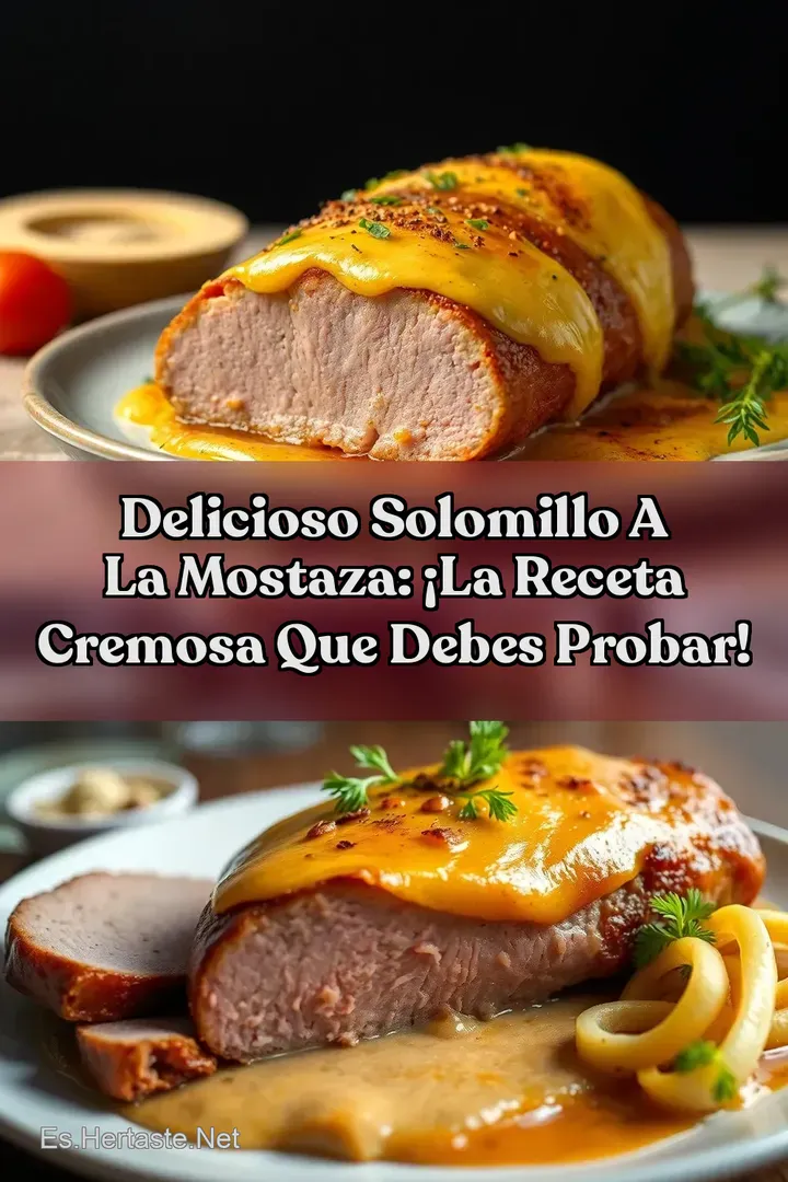 Delicioso Solomillo a la Mostaza: &iexcl;La Receta Cremosa que Debes Probar!