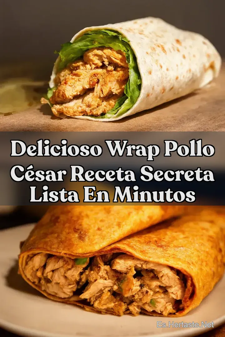 Delicioso Wrap Pollo C&eacute;sar Receta Secreta Lista En Minutos