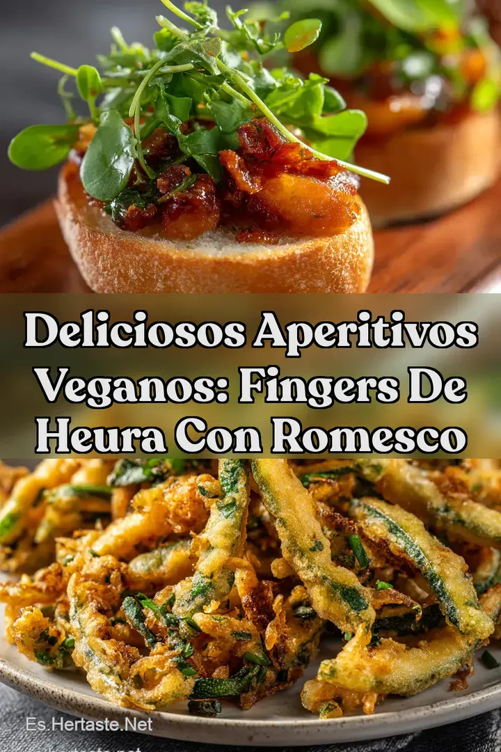 Deliciosos Aperitivos Veganos: Fingers de Heura con Romesco