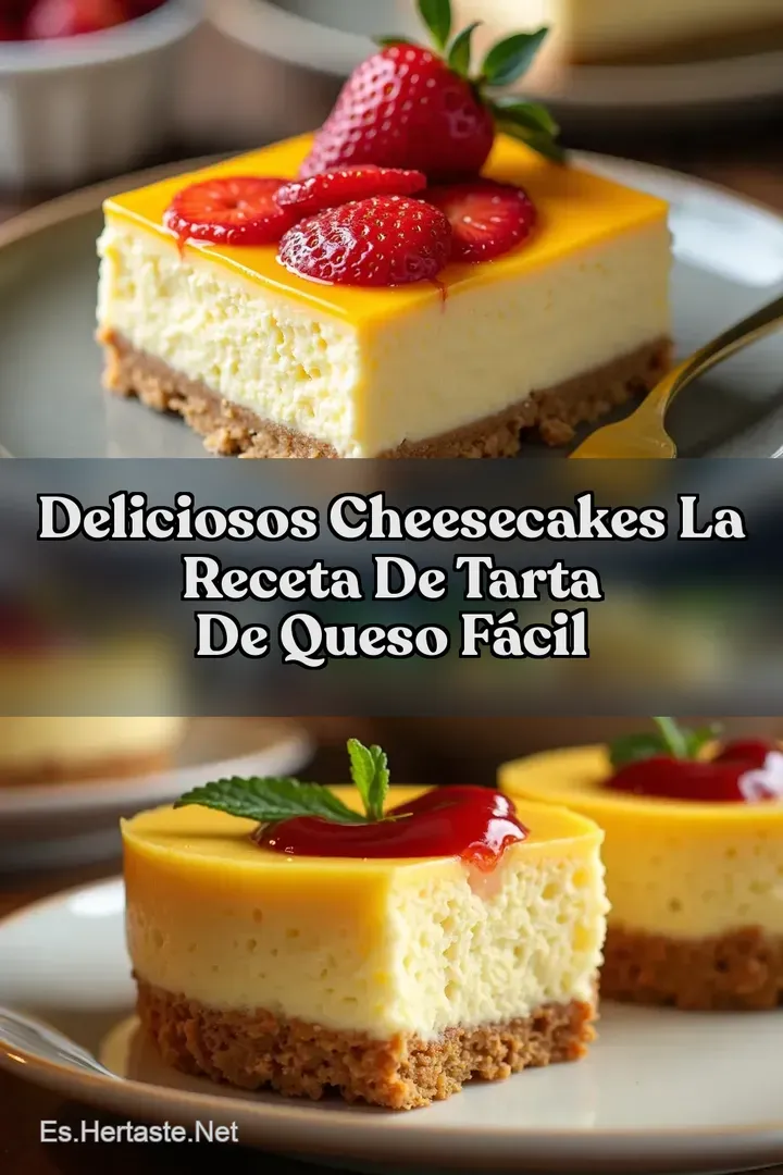 Deliciosos cheesecakes La Receta de Tarta de Queso F&aacute;cil