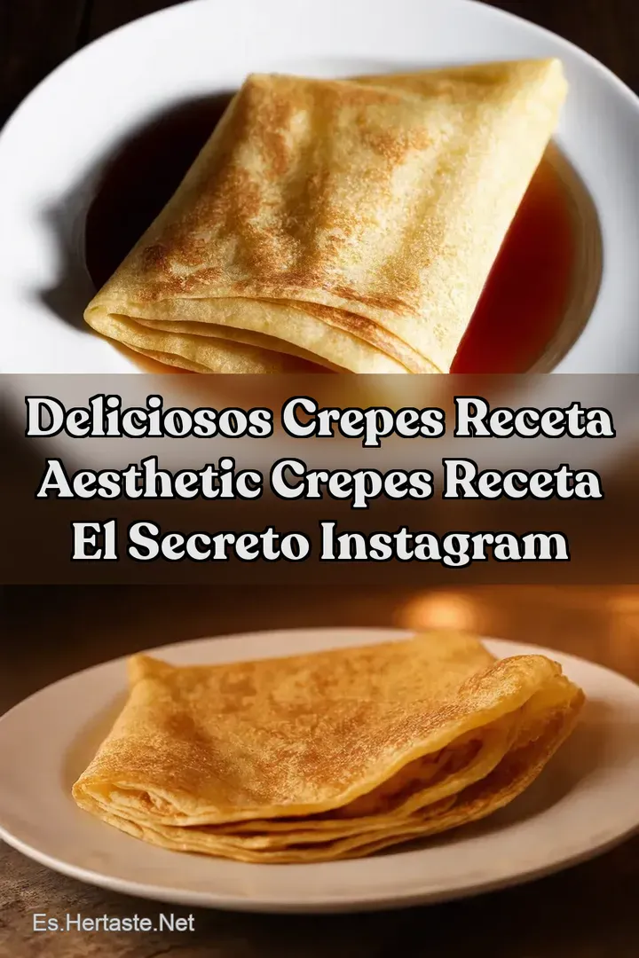 Deliciosos Crepes Receta Aesthetic crepes receta El Secreto Instagram