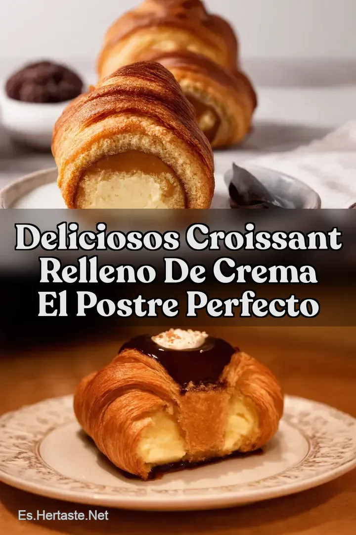 Deliciosos Croissant Relleno De Crema El Postre Perfecto