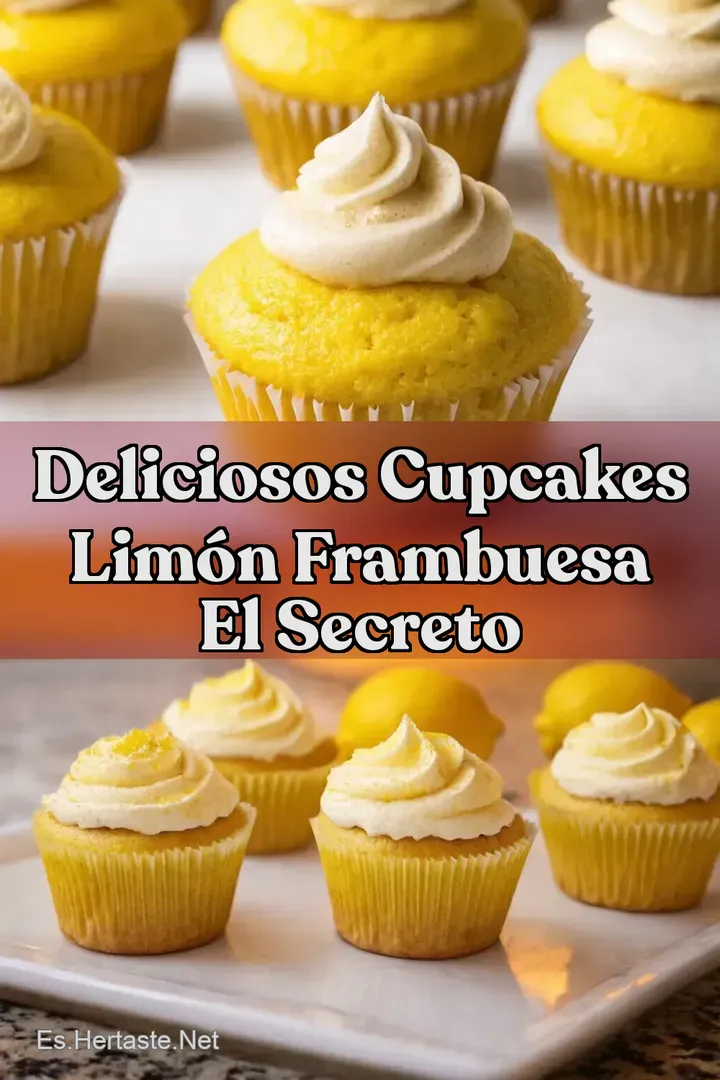 Deliciosos Cupcakes Lim&oacute;n Frambuesa El Secreto