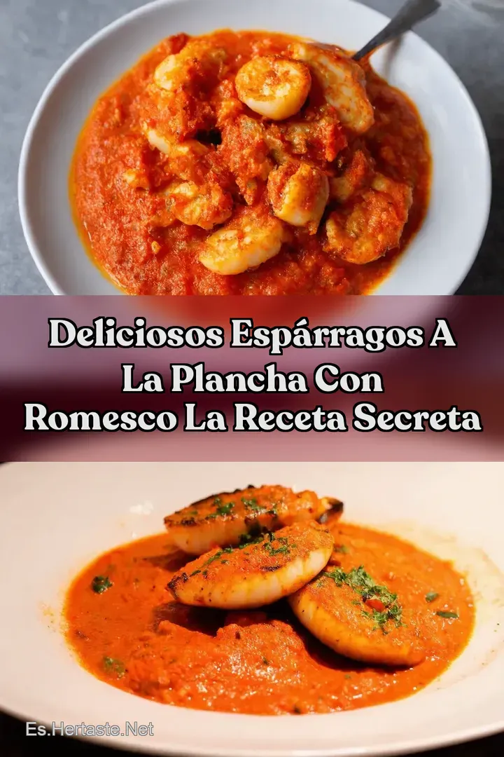 Deliciosos Esp&aacute;rragos a la Plancha con Romesco La Receta Secreta