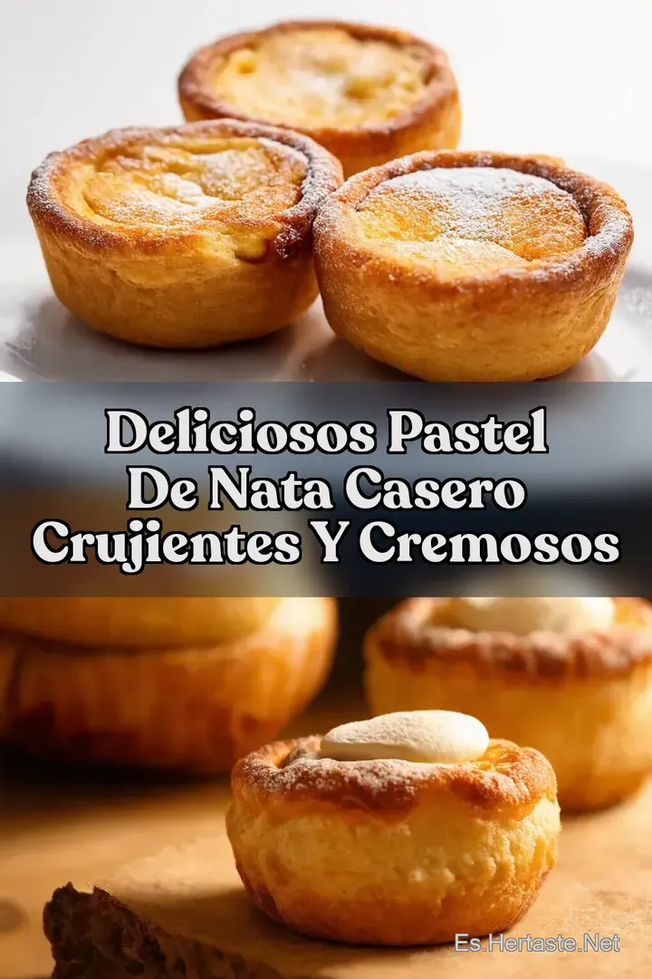 Deliciosos Pastel de Nata Casero Crujientes y Cremosos
