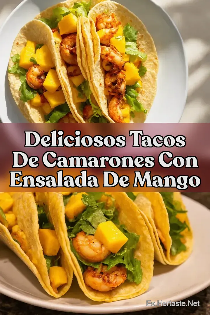 Deliciosos Tacos de Camarones con Ensalada de Mango