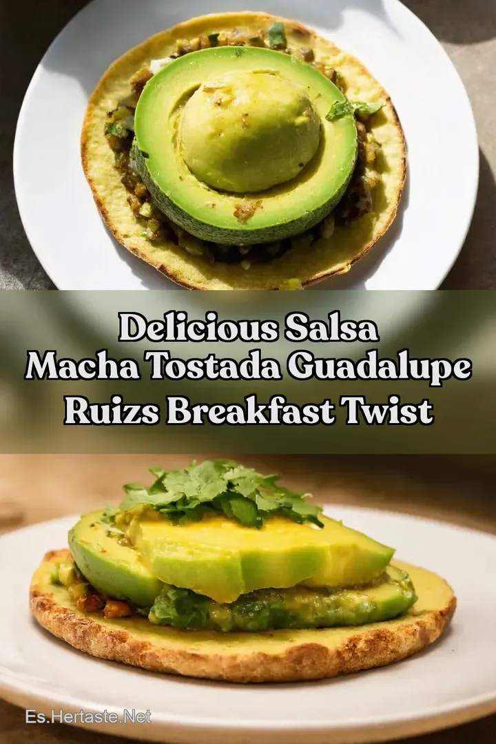Delicious Salsa Macha Tostada Guadalupe Ruizs Breakfast Twist