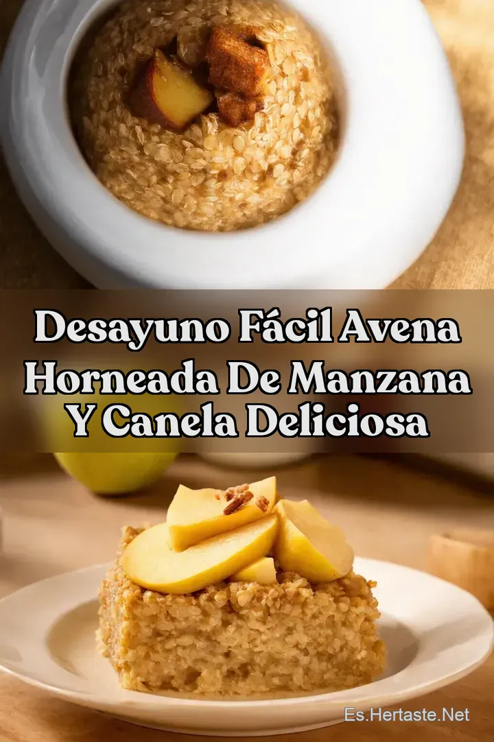 Desayuno F&aacute;cil Avena Horneada de Manzana y Canela Deliciosa