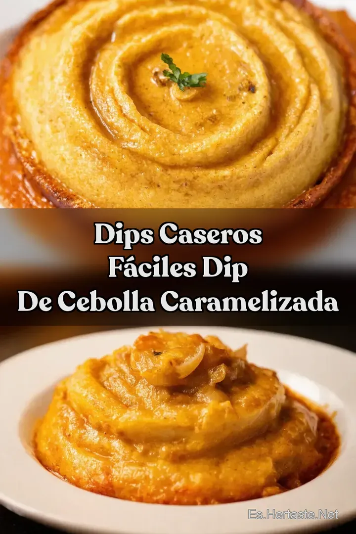 Dips Caseros F&aacute;ciles Dip de Cebolla Caramelizada