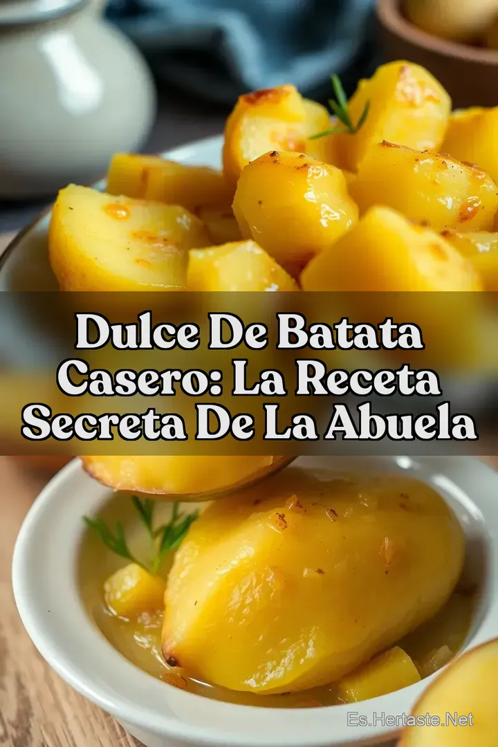 Dulce de Batata Casero: La Receta Secreta de la Abuela