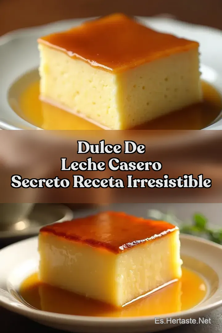 Dulce de Leche Casero Secreto Receta Irresistible