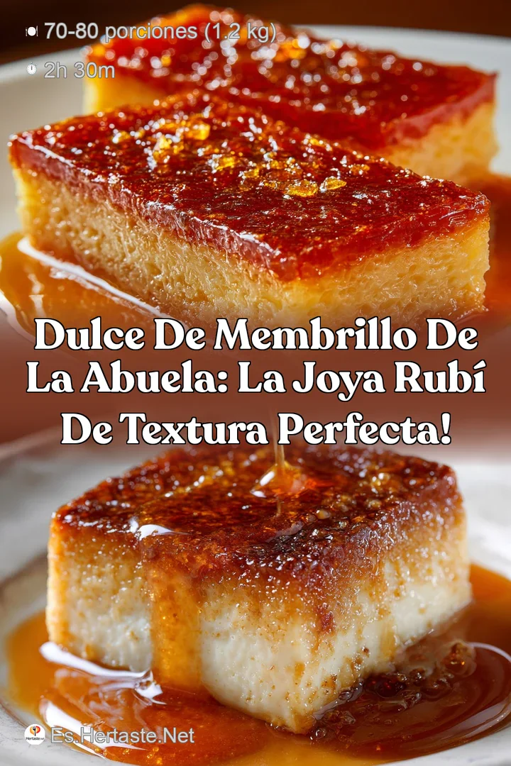 Dulce de Membrillo de la abuela: La joya rub&iacute; de textura perfecta!