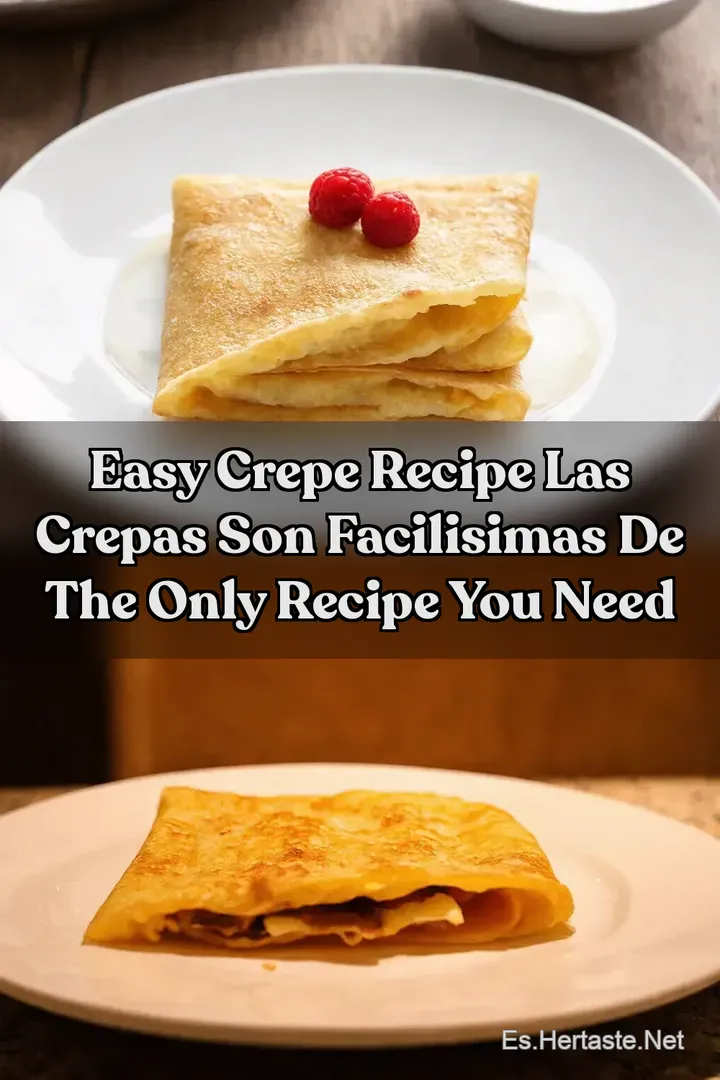 Easy Crepe Recipe las crepas son facilisimas de The Only Recipe You Need
