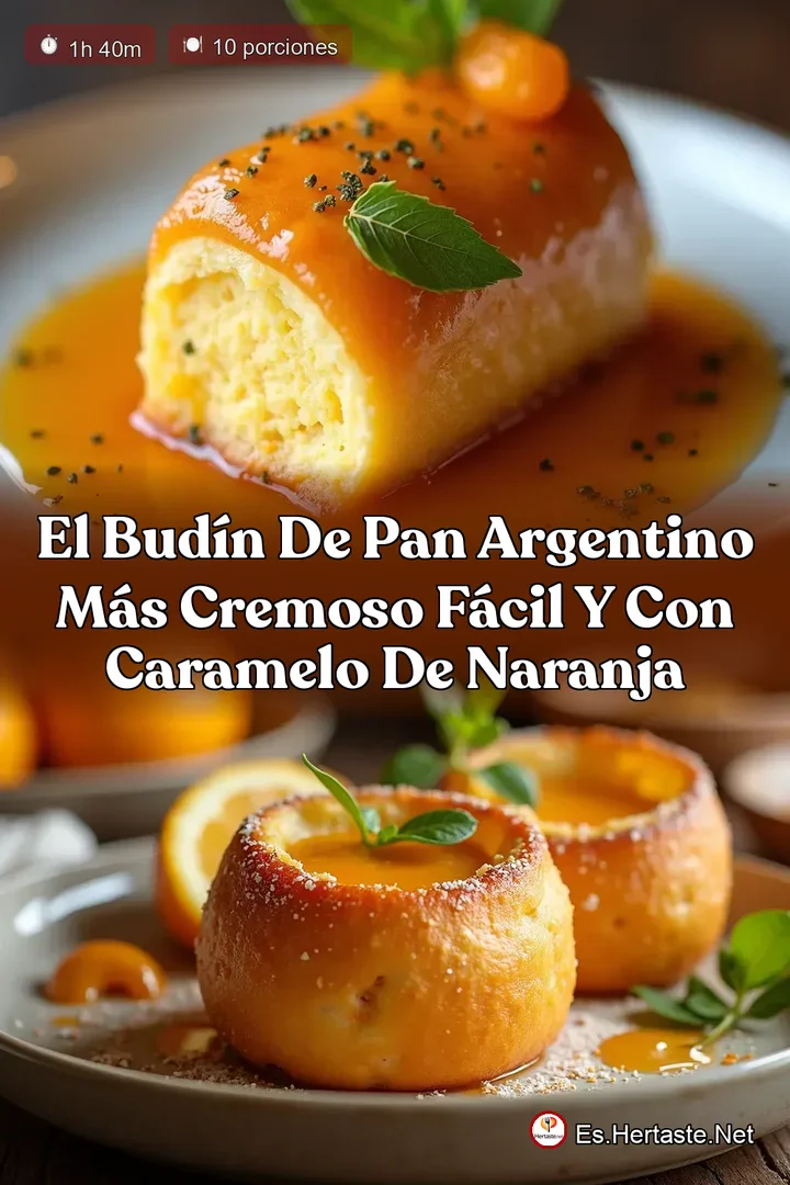 El Bud&iacute;n de Pan Argentino M&aacute;s Cremoso F&aacute;cil y con Caramelo de Naranja