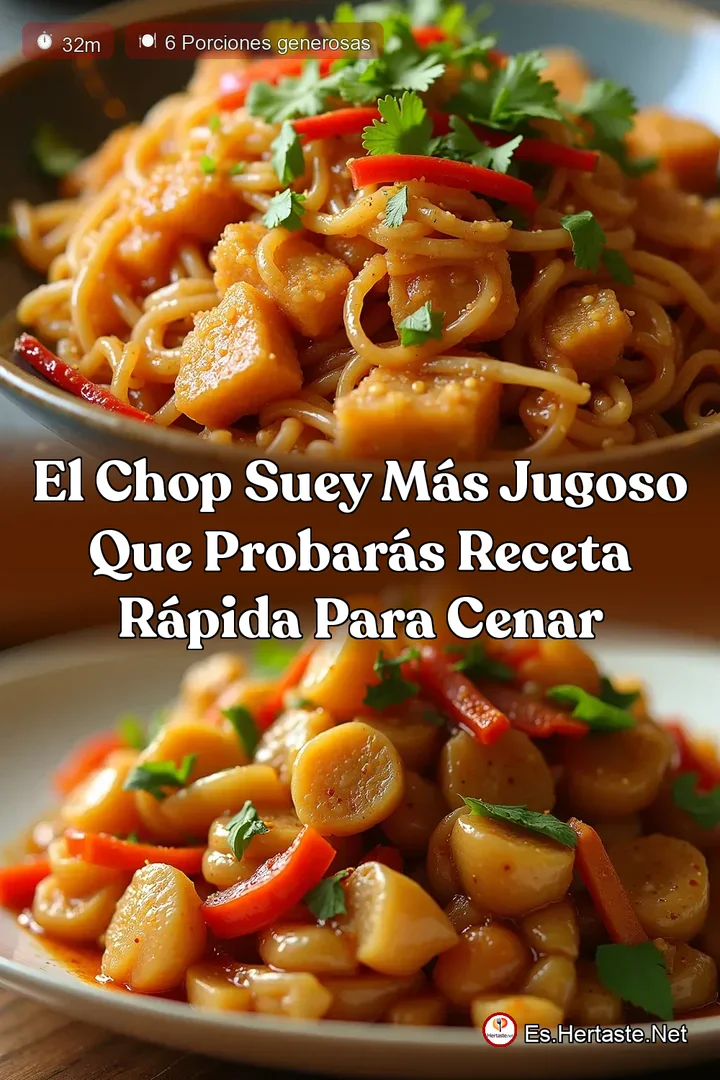 El Chop Suey M&aacute;s Jugoso que Probar&aacute;s Receta R&aacute;pida para Cenar