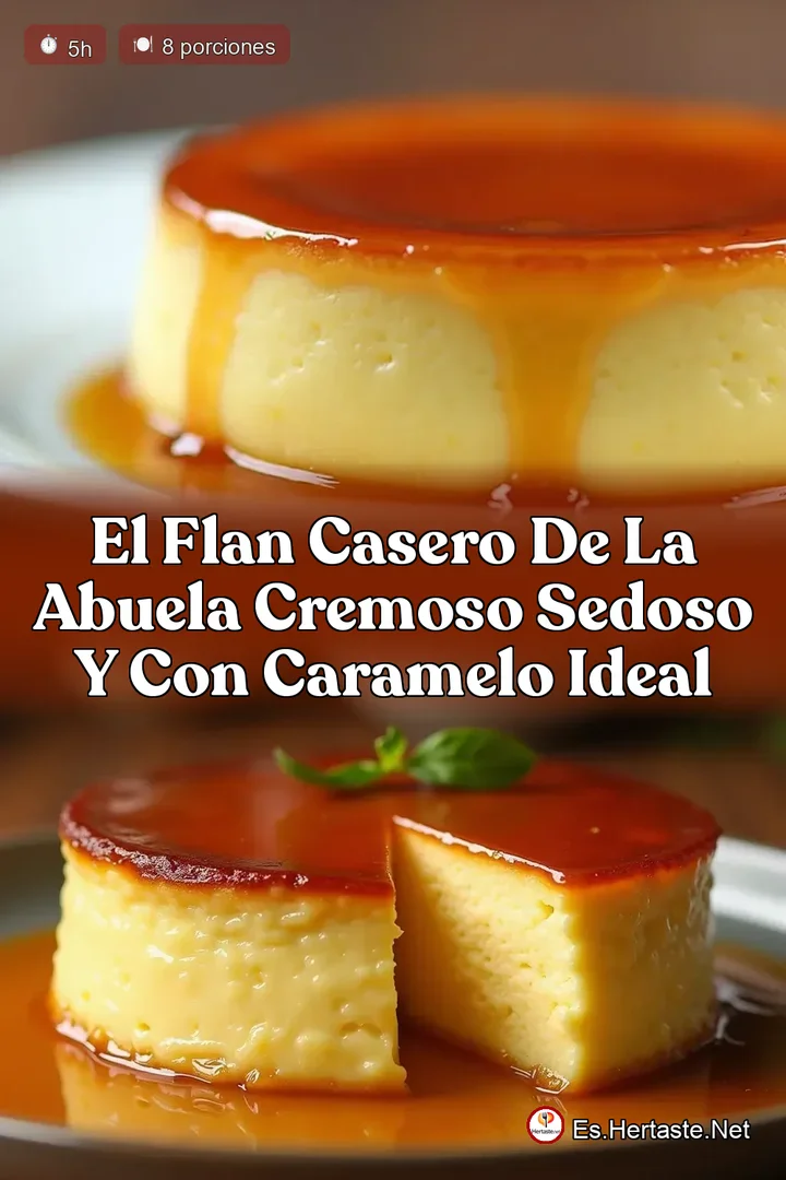 El Flan Casero de la Abuela Cremoso Sedoso y con Caramelo Ideal