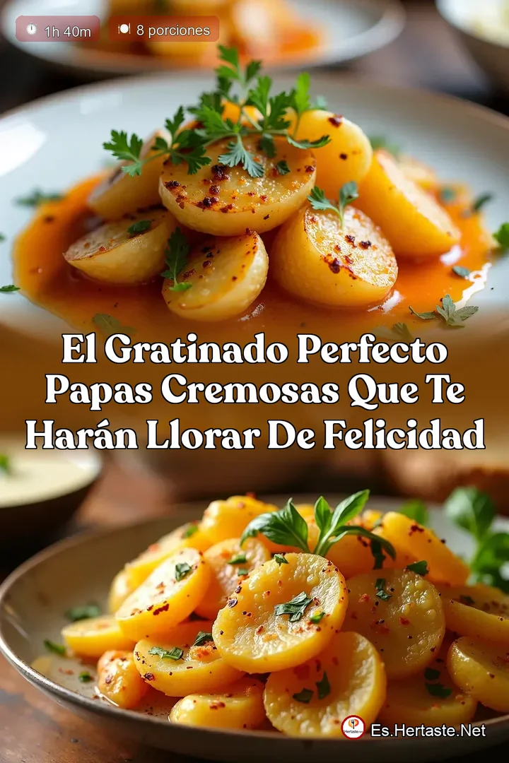 El Gratinado Perfecto Papas Cremosas que te Har&aacute;n Llorar de Felicidad