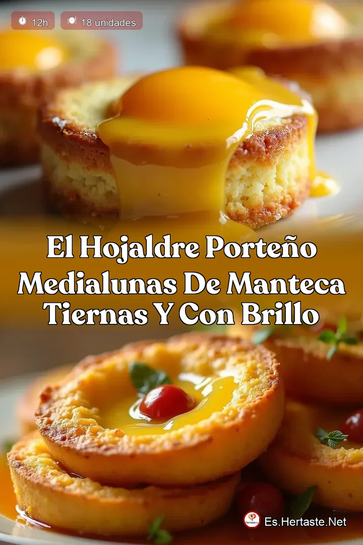 El Hojaldre Porte&ntilde;o Medialunas de Manteca Tiernas y con Brillo