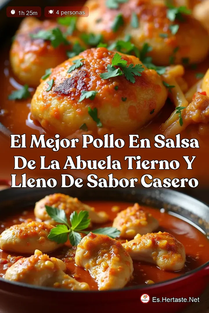 El Mejor Pollo en Salsa de la Abuela Tierno y Lleno de Sabor Casero