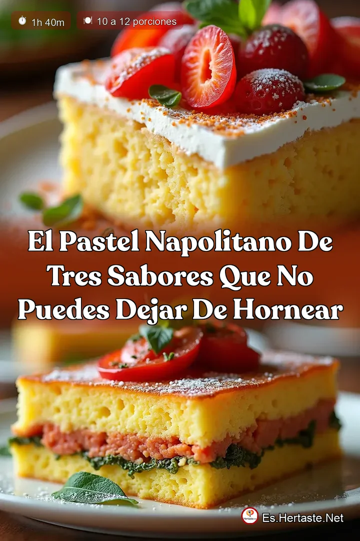 El Pastel Napolitano de Tres Sabores que No Puedes Dejar de Hornear