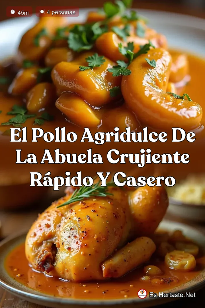 El Pollo Agridulce de la Abuela Crujiente R&aacute;pido y Casero
