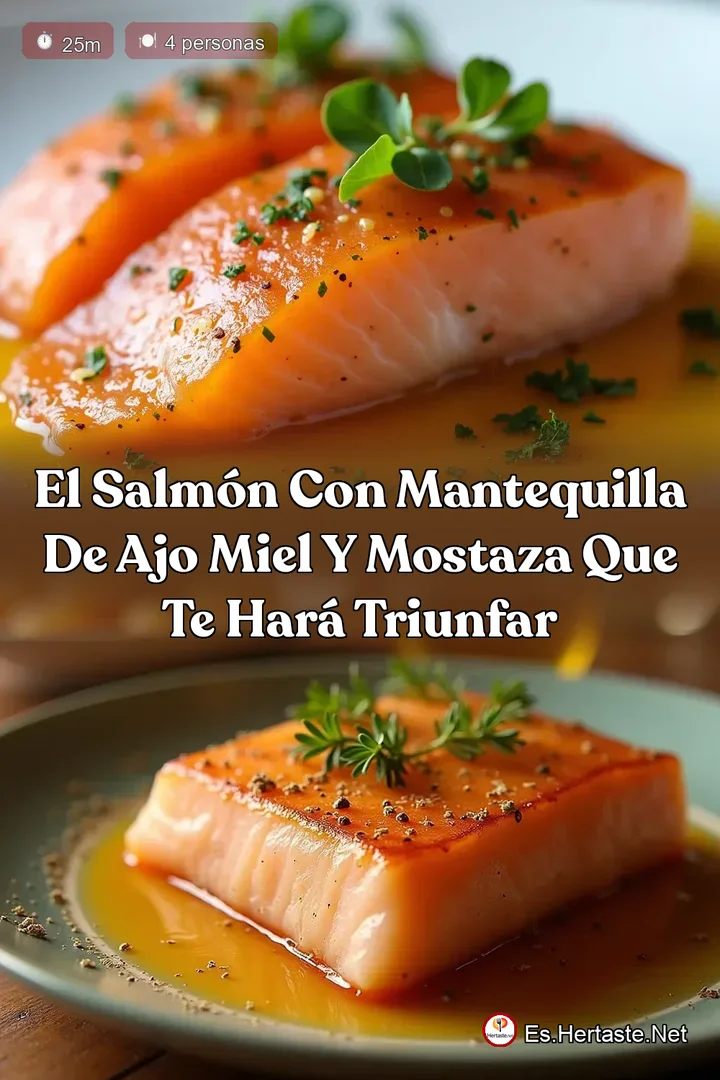 El Salm&oacute;n con Mantequilla de Ajo Miel y Mostaza que te har&aacute; triunfar