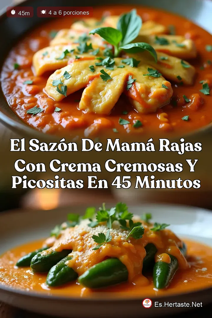 El Saz&oacute;n de Mam&aacute; Rajas con Crema Cremosas y Picositas en 45 Minutos