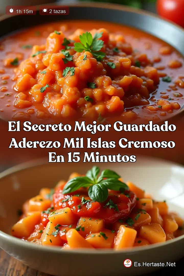 El Secreto Mejor Guardado Aderezo Mil Islas Cremoso en 15 Minutos