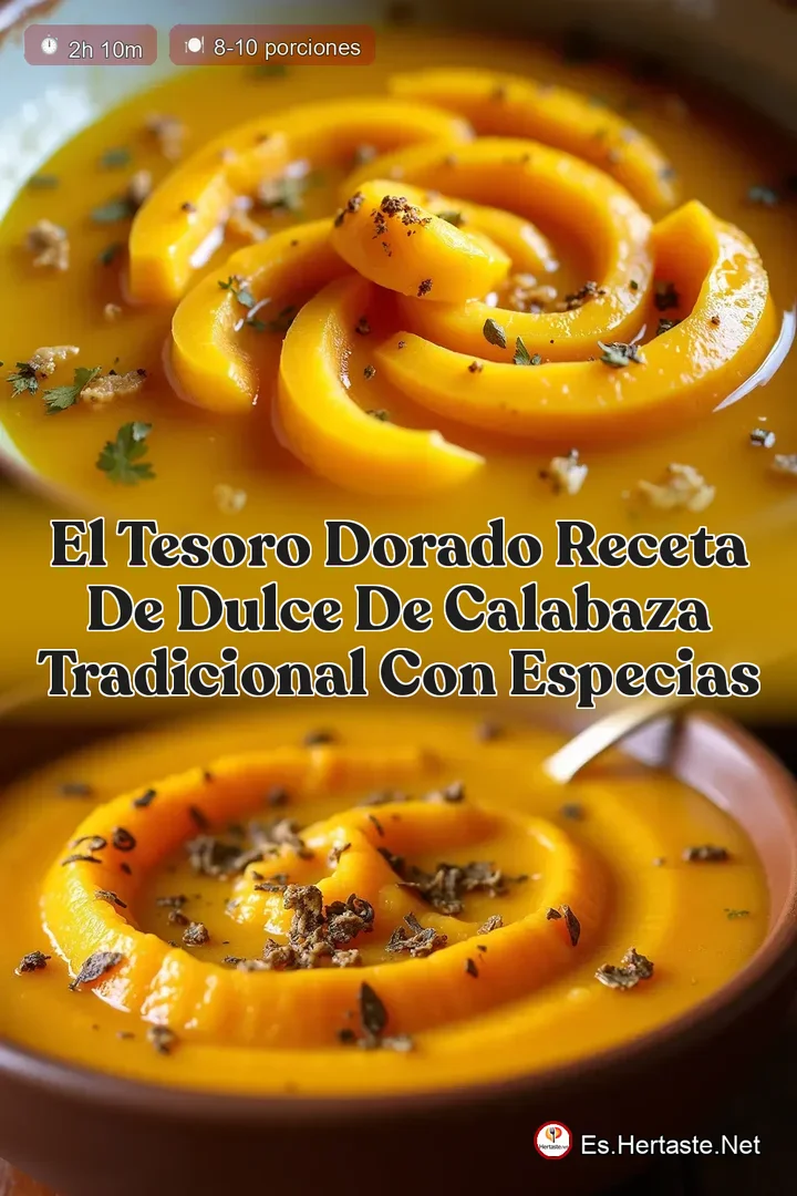 El Tesoro Dorado Receta de Dulce de Calabaza Tradicional con Especias